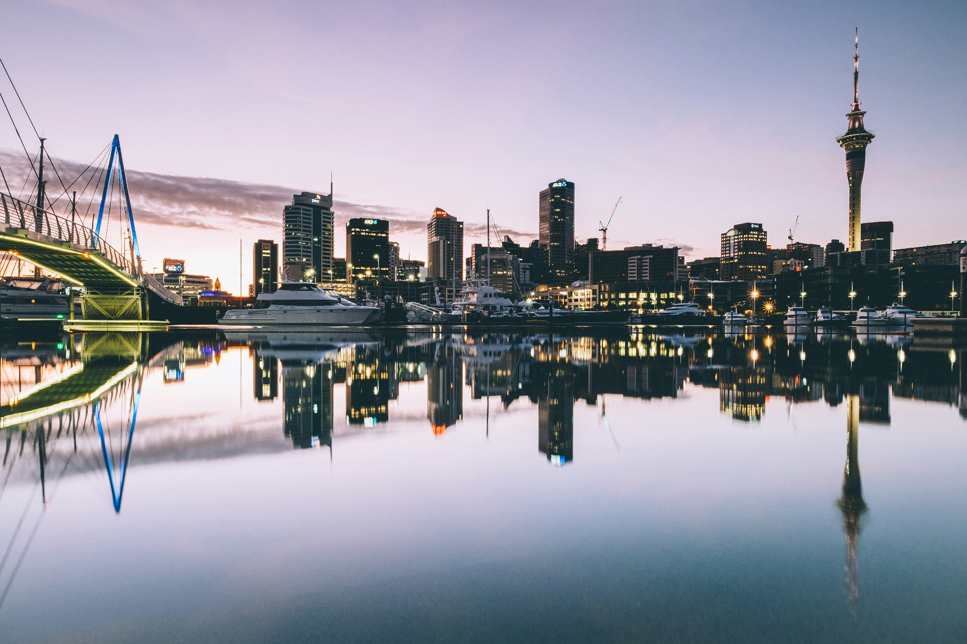 Auckland skyline and Sky Tower